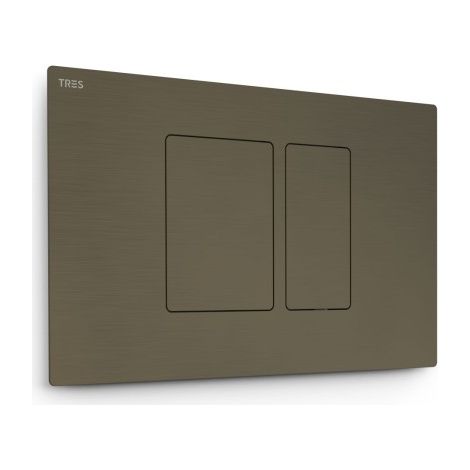 Bouton de chasse double pour WC Noir bronze - TRES 25429801KMB