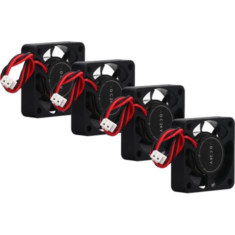 Ventilateur de refroidissement sans balais 24V DC, pack de 4 pièces, accessoire de refroidissement pour extrudeuse d'imprimante 3D, pièce de rechange pour tête chaude (1/5)
