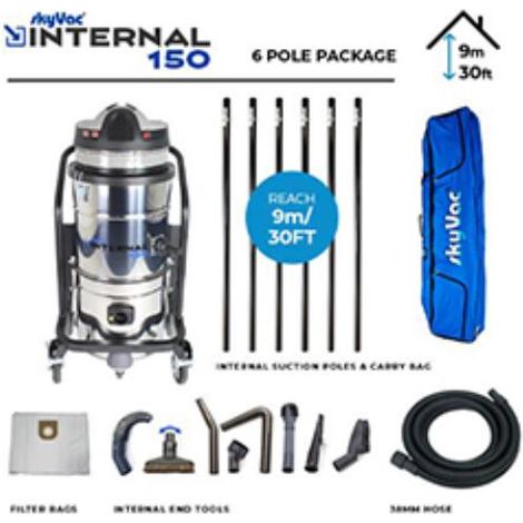 SKYVAC INTERNAL150 PUSH FIT 6 SUCTION POLE