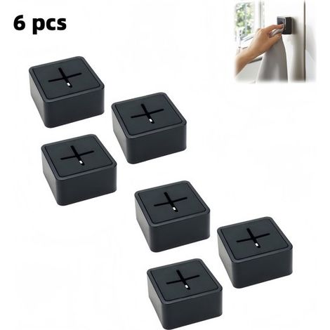 6 piezas, Ganchos autoadhesivos para toallas, Ganchos autoadhesivos, Clips de silicona para guardar toallas de cocina, Negro, 474725 mm (1/5)