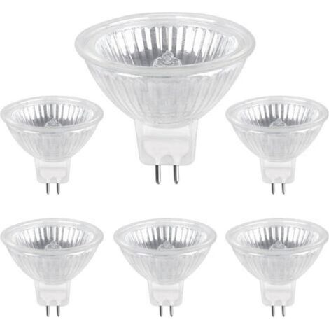 Ampoule Halogene GU5.3 50W 12V, 800lm Blanc Chaud 2700K Dimmable, Ampoule Spot Halogène MR16, pack de 6 (1/5)