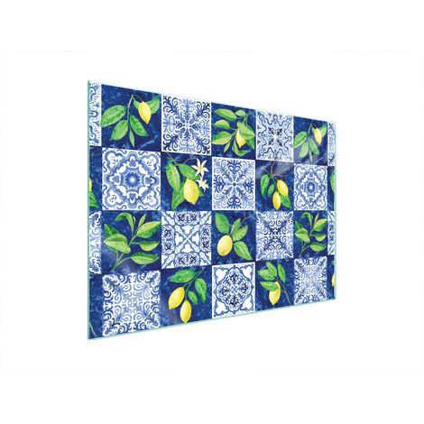 Plaque de protection en verre pour poêle mosaïque 70x52 (1/5)