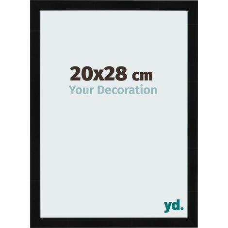 yd. - Cadre photo 20x28 - Noir Brillant - MDF - Pisa (1/5)