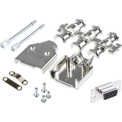 MH Connectors MHDM9-HD15FS-K D-SUB Stiftleisten-Set 180 ° Polzahl: 9 Lötkelch 1 St.