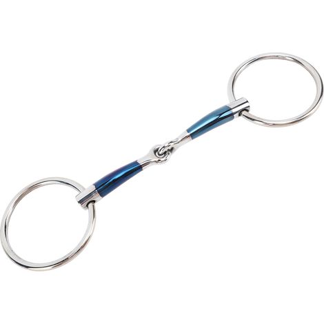 Mors de cheval 5.1 pouces 130mm, embouchure lisse acier inoxydable, bride confortable, accessoire équestre pour ferme (1/5)