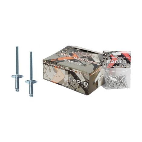 RIVETTI ALLUMIN.SACCHETT.PZ100 4,0X 8 confezione da SACCHETTO 10