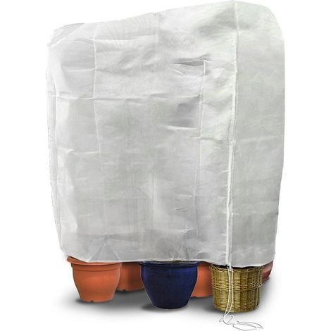 Vounot – Housse d'hivernage 250x360cm 150g/m² – zippée avec cordon de serrage – protection antigel réutilisable pour plantes – perméable à l'air