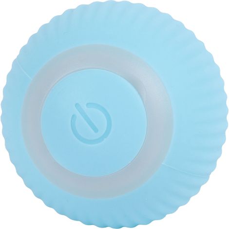 Balle rotative intelligente avec dispositif sonore intégré, balle interactive à rebond et roulement automatique pour chat et chien (bleue) (1/5)