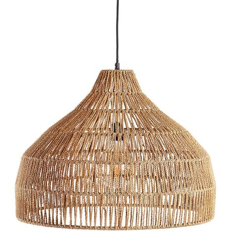 Suspension sur secteur pour l'extérieur en poly rotin style bohème D30cm (1/4)