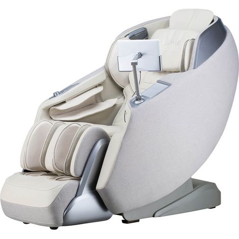 Home Deluxe Fauteuil de massage ALVINA avec rembourrage en tissu premium - Beige