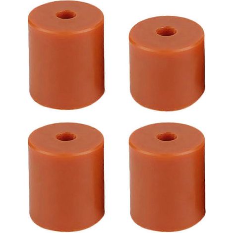 Lot de 4 supports de nivellement en silicone pour plateau chauffant d'imprimante 3D, avec amortisseurs en silicone résistant à la chaleur.-1.80X1.60X1.60CM-Orange (1/4)