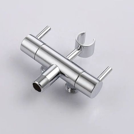 (Vanne uniquement) Robinet de bidet en laiton avec douchette, douchette de bidet à main noire, ensemble bidet autonettoyant G1/2, finition or brossé