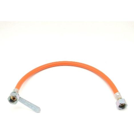 FLESSIBILE GAS FF IN GOMMA CON CHIAVETTA cm 70