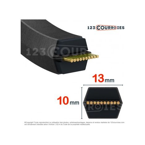 Courroie hexagonale AA55