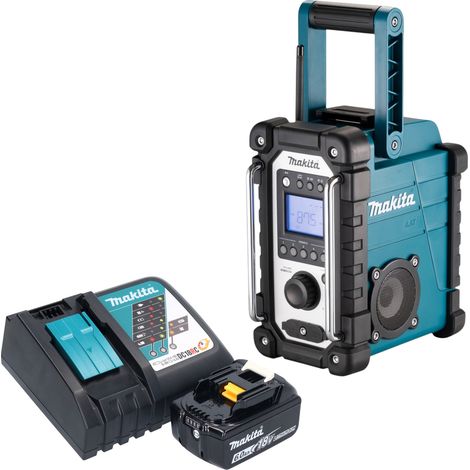 Makita DMR 116 RG1 Akku Baustellenradio 14,4 - 18 V AM FM AUX + 1x Akku 6,0 Ah + Ladegerät