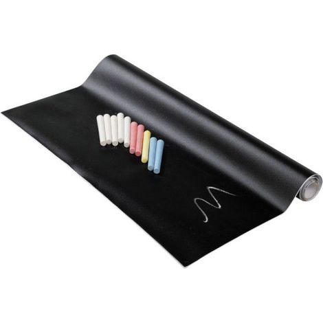 Rouleau Sticker Ardoise 45X100cm - Noir (1/4)