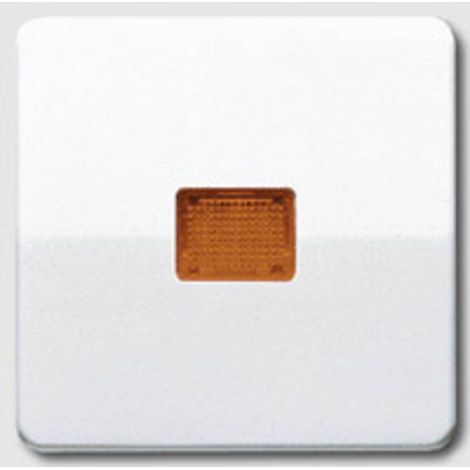 Jung Tasto basculante 1 volta, con finestra di uscita luce, duroplastico, serie CD, bianco alpino CD 590 KO WW (1/2)