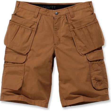 Short de travail multipoche Carhartt Steel brun taille W31 (1/2)