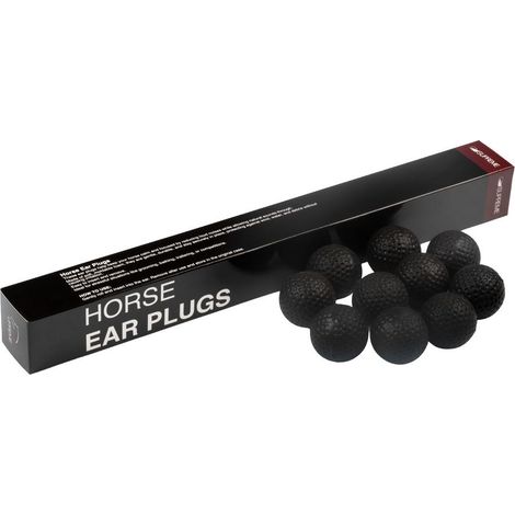 taglia unica, Nero: Set 10 pezzi Tappi per orecchie cavalli (1/5)