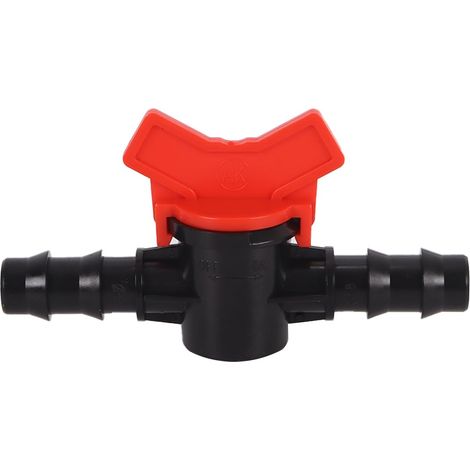 Lot de 7 vannes de contrôle de débit d'eau en plastique pour aquarium, vannes à embout cannelé pour irrigation goutte à goutte, pour pelouse, jardin, serre, pour tuyau de 16 mm (1/5)