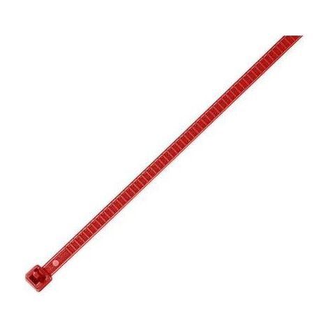 HellermannTyton LR55R-PA66-RD-Q1 brida reutilizable roja 195 mm