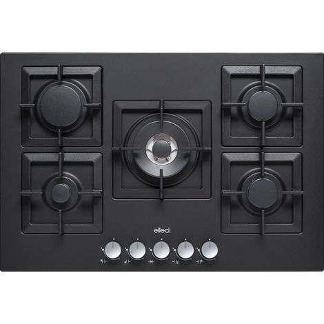 Elleci Plano 75 TCC piano cottura Nero Da incasso 75 cm Gas 5 Fornelli (1/4)