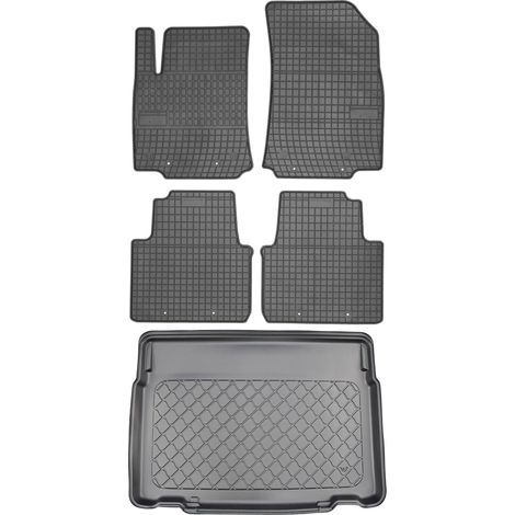 Set di tappetini in gomma per auto e tappetino per bagagliaio per Citroen C3 Aircross II Crossover da novembre 2017 (1/5)