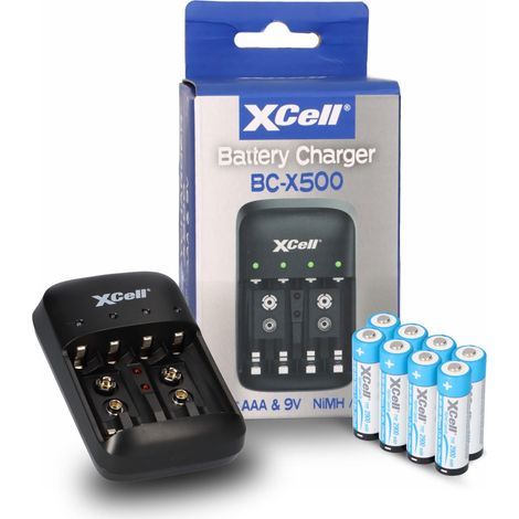 Ladegerät BC-X500 für NiMH Akkus + 8x AA (Mignon) 1,2V 2900mAh (1/5)