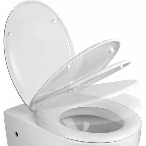 Motorola Siège de Toilette pour Chambre d'enfant avec Fermeture amortie Blanc Duroplast (1/5)