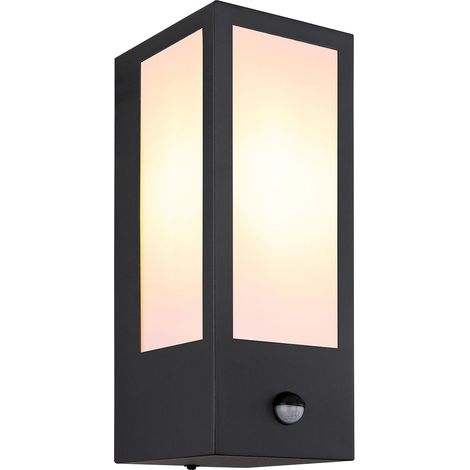 Globo - aplique de pared - Gundula - negro - metal - E27 -