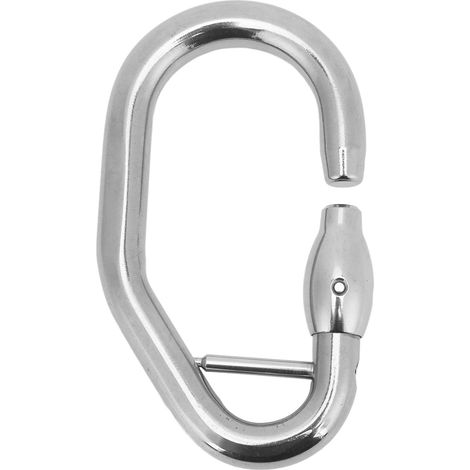 Mousqueton en acier inoxydable robuste pour sécurité d'escalade, usage en projets d'altitude (1/5)