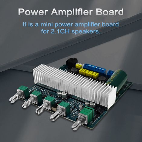 Carte d'amplificateur de puissance audio TPA3116 BT5.0, amplificateur de son puissant pour haut-parleurs, 50 W + 50 W. (1/2)