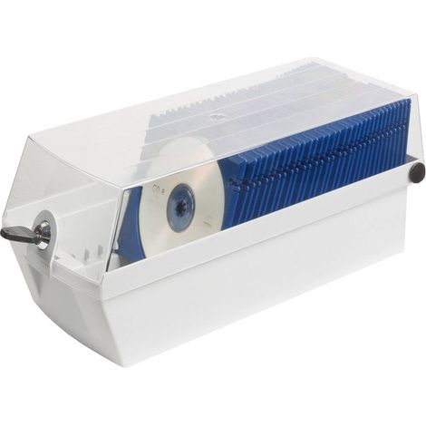 Boîte à CD HAN 9260-11 60 CDs/DVDs/Blu-rays plastique, Polystyrène gris clair (l x H x P) 16.8 x 15 x 36.5 cm 1 pc(s)