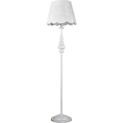 Lampadaire design blanc métal E27 Fabrizia Polux 310439 (1/4)