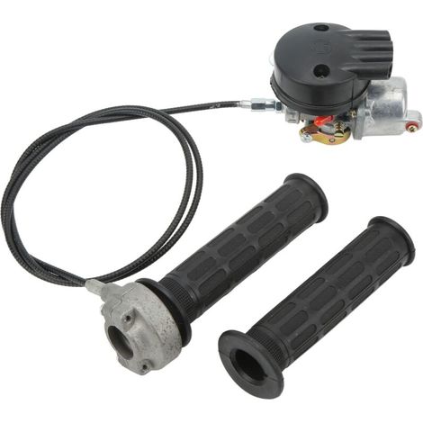 Kit de câble de poignée d'accélérateur de carburateur pour moteurs 2 temps 49cc 60cc 66cc 80cc de bicyclette motorisée (1/5)