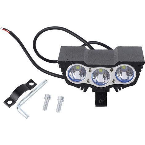 Éclairage auxiliaire avant, lumière blanche, 12 V à 85 V, 3 LED haute luminosité, étanche, entraînement auxiliaire (1/4)