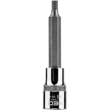 Embout hexagonal NEO 1/2", H5, 100 mm - Acier au chrome vanadium durable (1/2)
