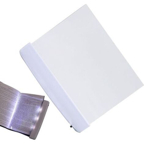 Lampe de Lecture Plate - Pince Amovible et Éclairage LED pour Pages Liseuse pour Lit pour Adultes Bureau Chevet Chambre Salle de Séjour École Dorm Voyage (1/5)