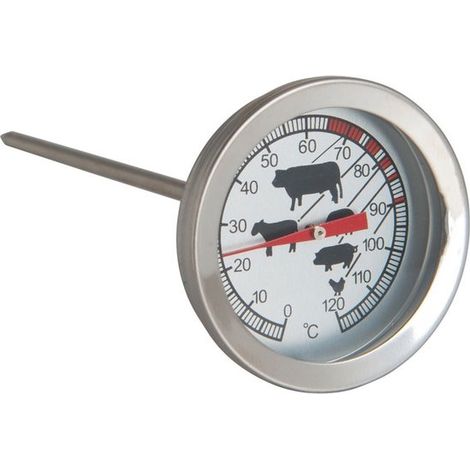 Thermomètre à viande en acier inoxydable 12 cm (1/2)