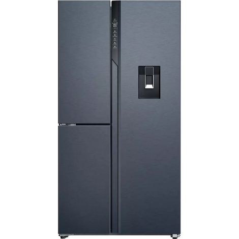 Réfrigérateur américain 91cm 574l nofrost - Haier - HSPR79F18EWMB (1/4)