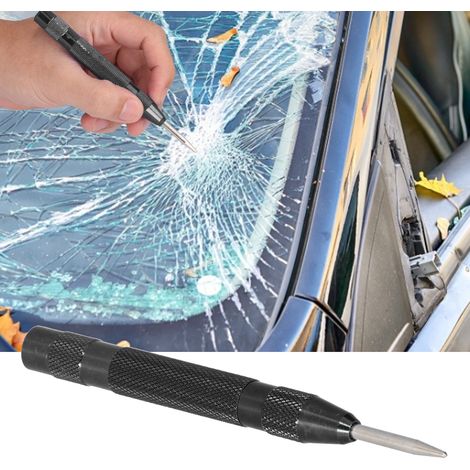 Poinçon à centrage automatique en acier trempé, pointe amovible, force réglable pour perçage précis
