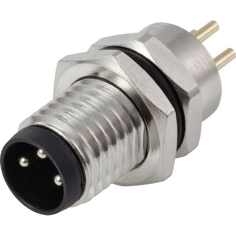 TRU COMPONENTS TC-13751920 Connettore da incasso sensore/attuatore M8 x 1 Spina Numero di poli: 3 1 pz. (1/4)
