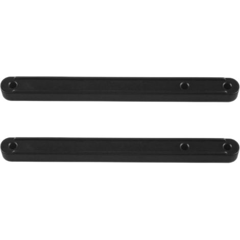Lot de 2 glissières tiroir en plastique noir 18 cm, fonctionnement et (1/5)