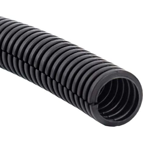 Gaine pour câble électrique automobile, gaine ondulée flexible, revêtement de protection en PP, gaine fendue, manchon isolant, tube conducteur, gestion des câbles extérieurs, longueur 11 mm (1/4)