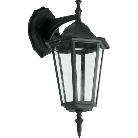 Lampe lanterne LED V-TAC avec douille E27 (max. 60 W), spot encastré, noir, IP44 (1/7)