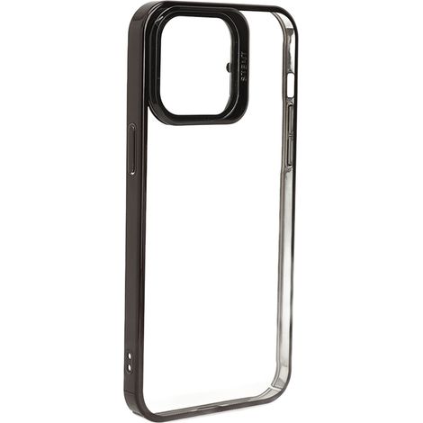Coque iPhone 14 Noire Anti-Choc Mince Magnétique avec Support Intégré et Protection Objectif Caméra Transparente PC Dur (1/5)
