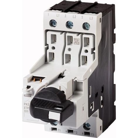 Disjoncteur tripolaire 32 A appareil de base manette verrouillable EATON PKE32/AK