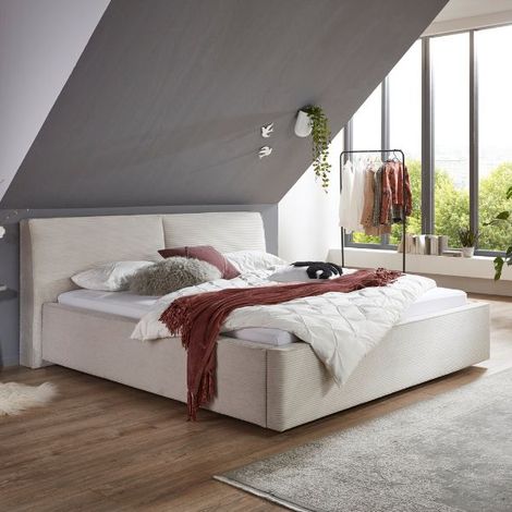 Lit double Mitoma  160 x 200 cm  Beige design (1/5)