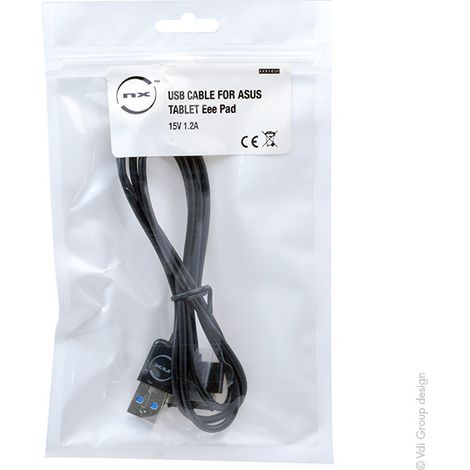 NX - Cable USB pour tablette Asus Eee Pad 15V 1.2A - 14001-00030200 (1/3)