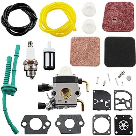 Carburatore con filtro dell'aria - Kit di riparazione per decespugliatore Stihl FS45 FS55 FS55R FS55C FS75 FS85 FS80 KM85 HS75 HS80 HS85 C1Q-S143 C1Q-S153 (1/5)